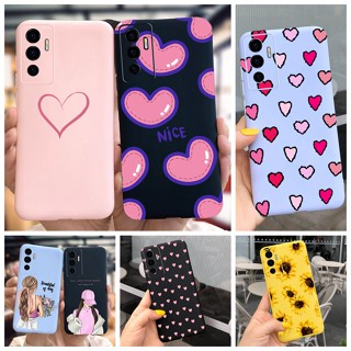 เคสโทรศัพท์มือถือ ซิลิโคนนิ่ม ลายหัวใจน่ารัก สําหรับ Vivo V23e 5G V23e 2022 V2126 V 23e Y75 4G