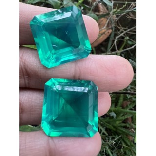 Doublet emerald 17 carats size 15x15mm 1 pieces