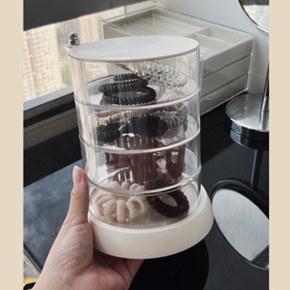 ชั้นใส่เครื่องประดับอะคริลิกหมุนได้360องศา กล่องใส่เครื่องปร…