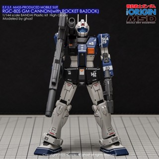 Water Decal [HG] RGC-08S GM CANNON (ROCKET BAZOOK TYPE) ของแท้จาก G-Rework