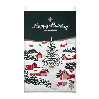 🎀【Last chance!!! พร้อมส่ง】 2023 แก้วสตาร์บัคส์เกาหลี Starbucks Korea Holiday Fabric Poster