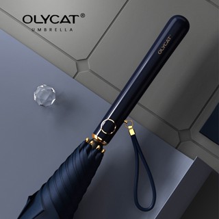 Fashion Umbrella Women UV Protection Olycat Windproof Long Handle Sun Umbrella Golf  Parasol Colorful Outdoor Umbrellas