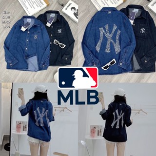 มาใหม่ MLB JEANS JACKET  เสื้อแจ็คเก็ตยีนส์ MLB