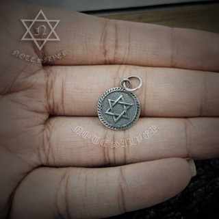 จี้เงินแท้ ดาว6แฉก Star of David Sterling Silver 925 NSPD3037