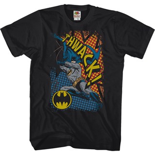 Thwack Batman DC Comics T-Shirt เสื้อยืดสีพื้น เสื้อยืดสีขาวผู้ชาย เสื้อยืดสีขาวผู้หญิง เสื้อยืดสีขาวผู้ชาย