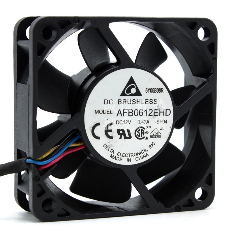 DELTA DELTA AFB0612EHD 12V0.47 A 6020 6cm Double Ball High Air Volume พัดลมหม้อน้ํา