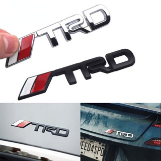 สติกเกอร์โลโก้ TRD โลหะ 3D อุปกรณ์เสริม สําหรับรถยนต์ Toyota