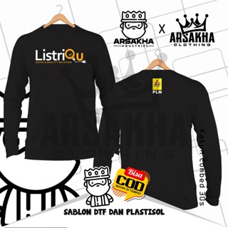 Listriqu เสื้อยืดแขนยาว ผ้าฝ้าย ลาย PLN v2 Distro Combed 30S คุณภาพสูง