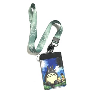 TOTORO PP สายคล้องคอ สายคล้องบัตร ที่ใส่บัตร ซองใส่บัตร ที่ใส่บัตร พร้อมสายคล้องคอ ลาย TOTORO งานดี สวยงาม  BY PMYL SHOP