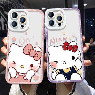 Compatible With Samsung Galaxy A73 A72 A53 A52 A42 A33 A23 A02 5G เคสซัมซุง สำหรับ Soft TPU ใส Case Cute Cat เคส เคสโทรศัพท์ เคสมือถือ เคสนิ่ม Full Cover