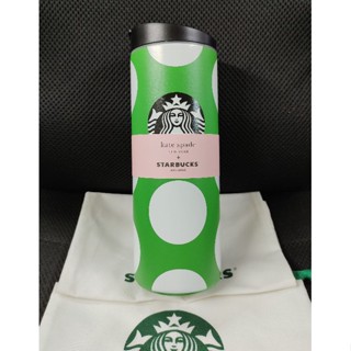 Starbucks Timbler Stainless Kate Spade Dot 16 Oz. แท้