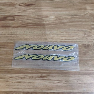 ตัวนูน นูโว nouvo พร้อมกาว3M สีทองชุบเงา 1คู่ (ลดราคาพิเศษ)