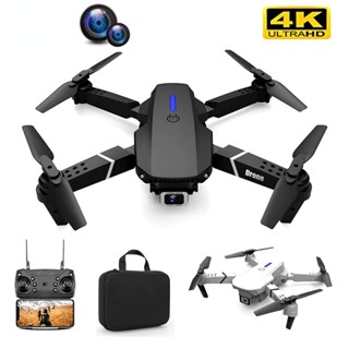 Topone E88 Pro โดรนบังคับ WIFI FPV พร้อมกล้องมุมกว้าง HD 4K 1080P ขาตั้งความสูง โดรน โดรนบังคับ ของเล่น ของขวัญ พับได้