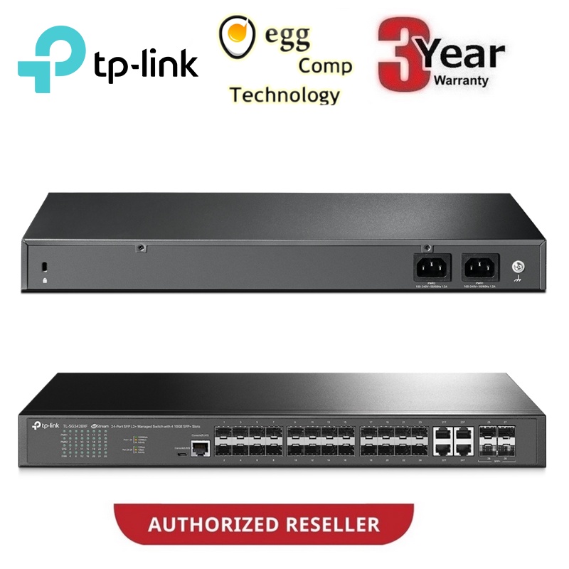 TP-LINK TL-SG3428XF JetStream 24-Port SFP L2+ Managed Switch with 4 10GE SFP+ Slots
