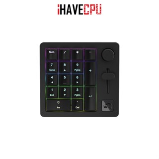 iHAVECPU KEYBOARD (คีย์บอร์ด) GLORIOUS GMMK NUMPAD PREMIUM WIRELESS MACRO PAD (BLACK SLATE)