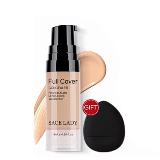 SACE LADY คอนซีลเลอร์ Cream เบสรองพื้น ติดทนนาน ปกปิดแบบเรียบเนียน ปกปิดจุดด่างดำ 6 มล