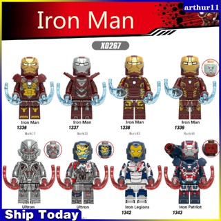 Arthur Avengers Endgame Iron Man Legions Ultron War Machine Building Blocks MARK 33 ของเล่นสําหรับเด็ก