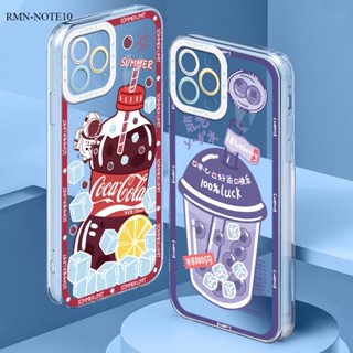 Xiaomi Redmi Note 10 10S 9 8 Pro 5G สำหรับ Soft TPU ใส Case Cola Summer Drink เคส เคสโทรศัพท์ เคสมือถือ เคสนิ่ม Full Cover