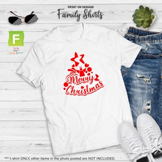 เสื้อยืดผ้าฝ้าย เสื้อยืดคริสต์มาสtshirt- family - SOLD BY PIECE - Christmas Shirt 2023 - High Quality CVC Cotton