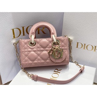 Dior Lady D-Joy mini bag สีชมพูน่ารักมากก