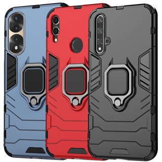 เคส Huawei Y9 2019 Case Prime Y7 Pro Y5 Y8p Y7p Y6p Y5p Y7a Y6s Y9s Nova 5T 9 SE Y70 Armor Ring Back Cover เคสโทรศัพท์มือถือ PC TPU Back Shell With Car Magnet Stand Holder PC TPU Shockproof Mobile Phone Cases Covers กันกระแทก หัวเหว่ย ซองมือถือ