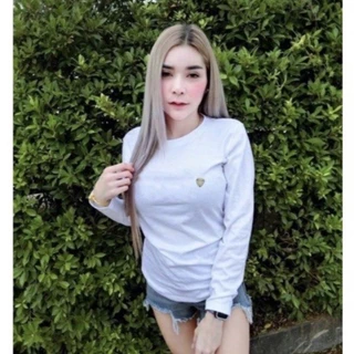 เสื้อยืดเสื้อแขนยาวสีพื้นงานปิ๊กc p s(ผ้าคอตตอน)สีสวยใส่ได้ทั้งชายและหญิง