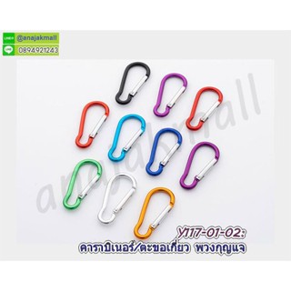 ตะขอเกี่ยวคาราบิเนอร์ พวงกุญแจคาราไบเนอร์ carabiner ชุดห่วงเกี่ยวนิรภัย คาราบิเนอร์ พร้อมส่งในไทย