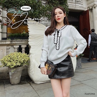 FF0385 : ST.JAMES KNITTED BLOUSE เสื้อไหมพรม เสื้อกันหนาว (ราคาปกติ 990.-)