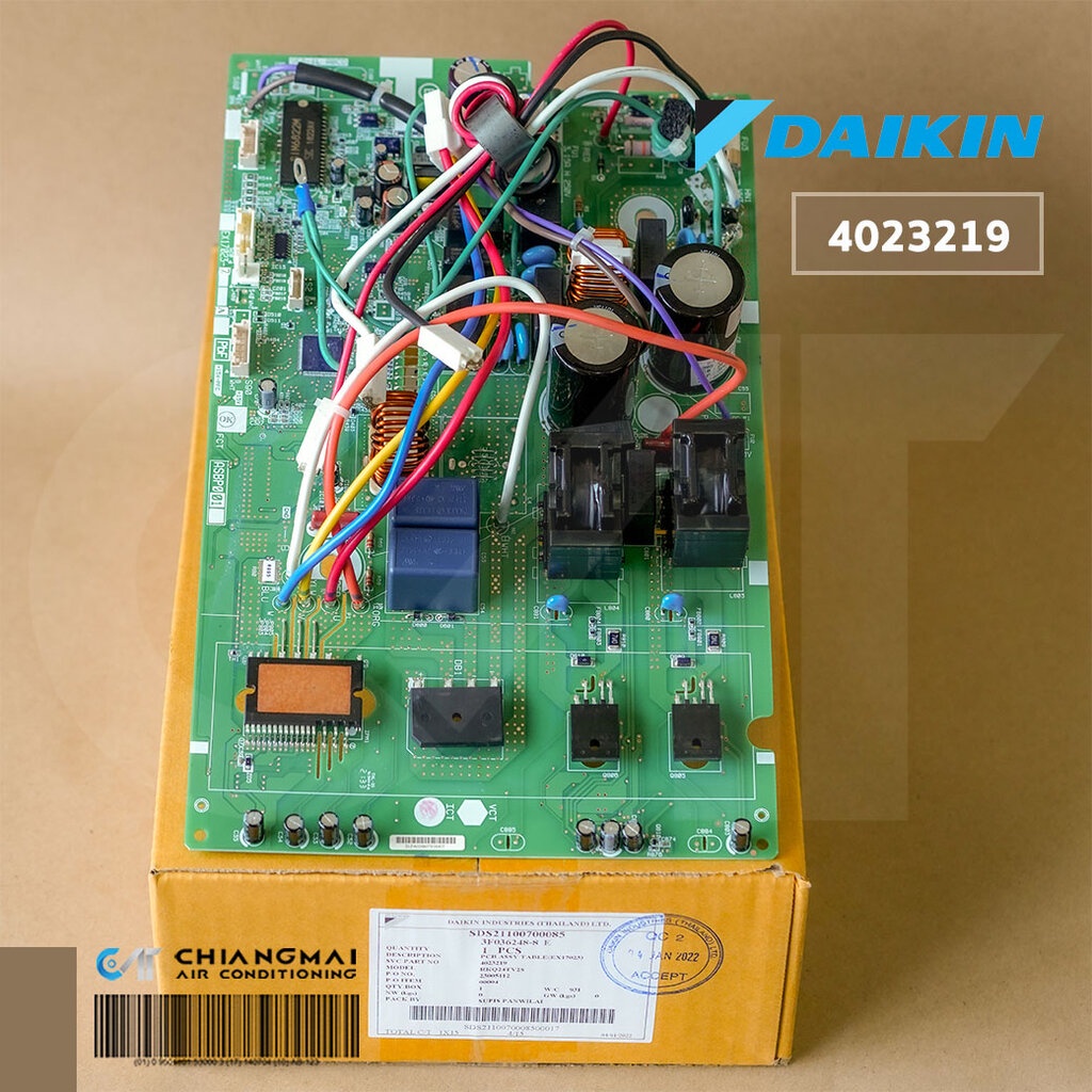 4023219 แผงวงจรแอร์ Daikin แผงบอร์ดแอร์ไดกิ้น แผงบอร์ดคอยล์ร้อน รุ่น ARKC15TV2S , RKF15UV2S , RKQ15TV2S