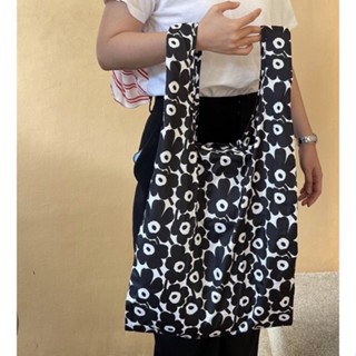 [ใส่CODE&gt;&gt;ทักแชท]Marimekko Smartbag mini unikko black and white color