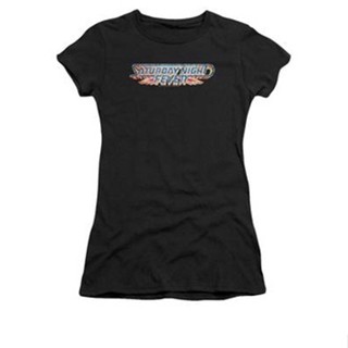 Saturday Night Fever - Logo Womens T-Shirt เสื้อขาว เสื้อเบลาส์ เสื้อยืดผู้หญิง เสื้อยืดชาย