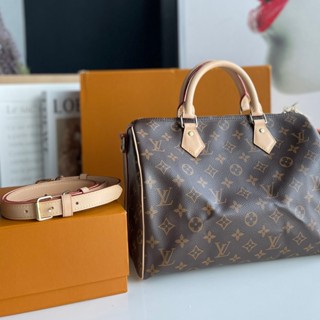 Louis Vuitton Speedy Bandouliere 30CM  งานออริหนังเเท้100%+