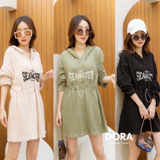 🌈🌿🌺🌼🌸🤎💚🧡🇰🇷Cotton Hood Screen Mini Dress