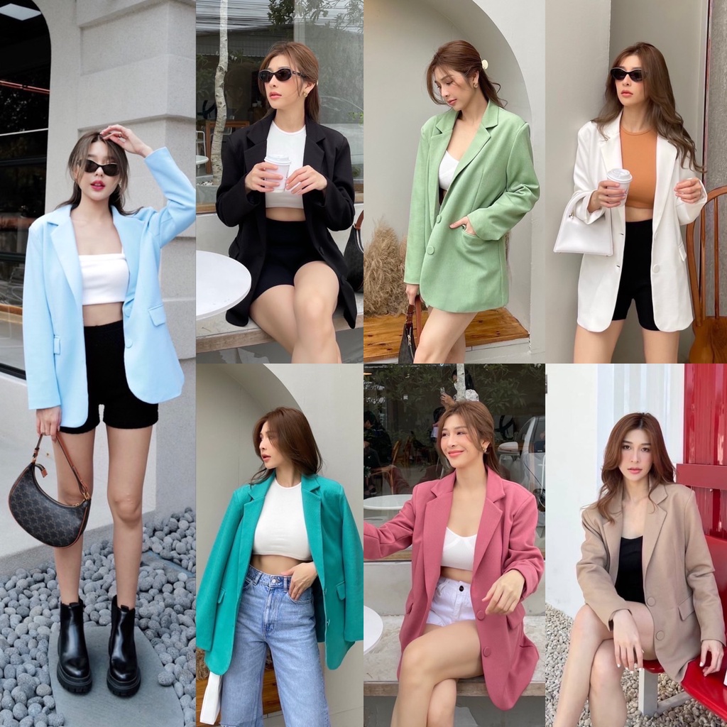 [ Top 5 ]พร้อมส่งค่า🔥Intuon blazer ผ้าหรูผ้าแพง (INT5A)