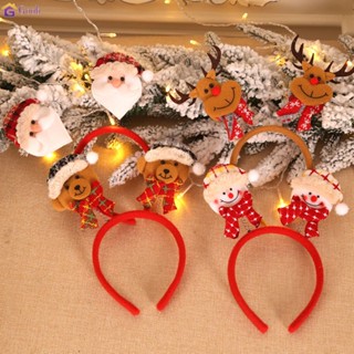 ที่คาดผมคริสต์มาสน่ารักซานตาคลอส Snowman Deer Bear Headband กับฤดูใบไม้ผลิที่คาดผมหูคริสต์มาสน่ารัก2023 Xmas ของขวัญปีใหม่【Goob】