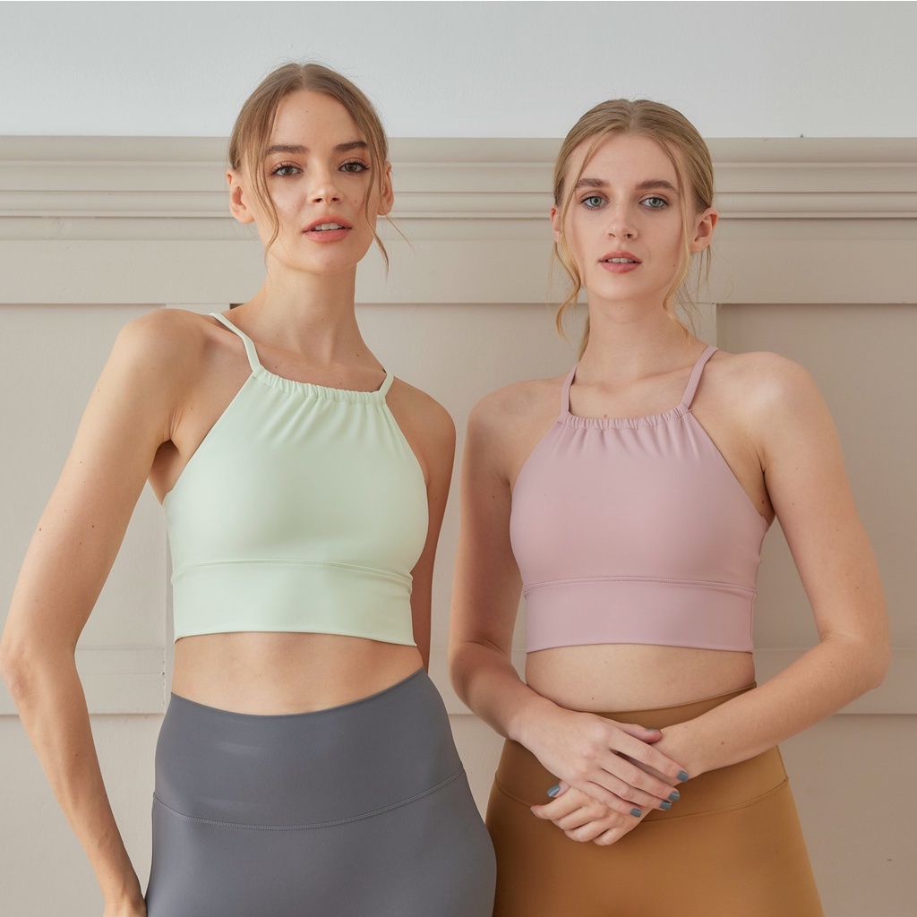 Sienna Bra สปอร์ตบรากระชับ Medium Support ***มีฟองน้ำ เก็บทรง ใส่โยคะสวยมากๆค่ะ มี4 ไซส์ 4สี พร้อมส่งจากไทย