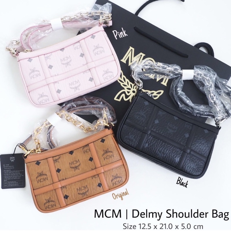 พร้อมส่ง MCM | Delmy Shoulder Bag in Visetos