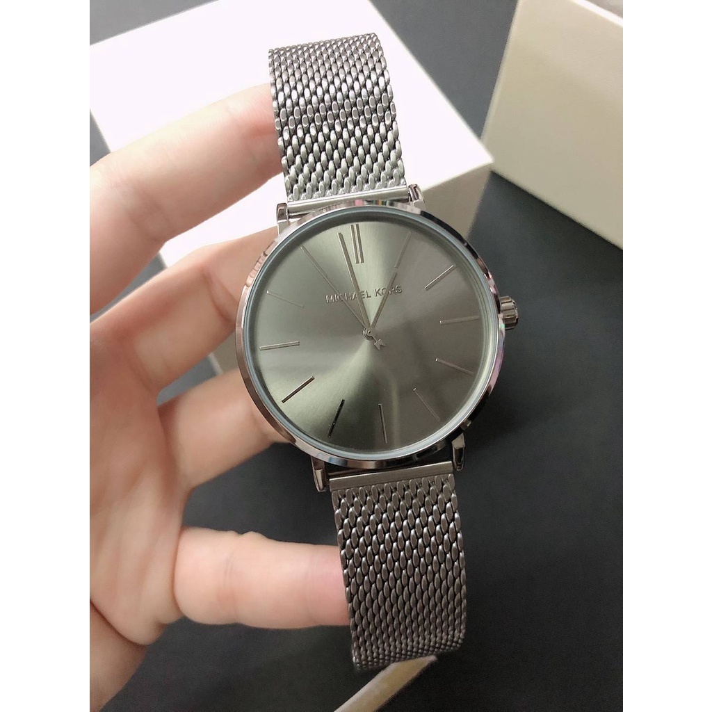 ⌚พร้อมส่ง Michael Kors Auden Three-Hand Gunmetal Stainless Steel Watch  #MK7151 ของแท้100%?? ลดราคาส่งท้ายปี | Shopee Thailand