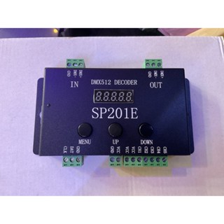 ตัวถอดรหัสตัวควบคุม SP201E DMX512 WS2812B WS2811 DMX เป็น SPI รองรับ ICs