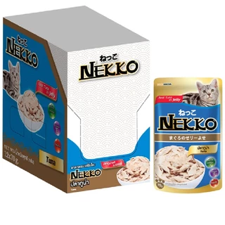 (ยกโหล 12ซอง) Nekko 70g x 12ซอง ถูกจริง🔥 อาหารเปียกแมวเน็กโกะ ขนาด70กรัม จำนวน 12ซอง