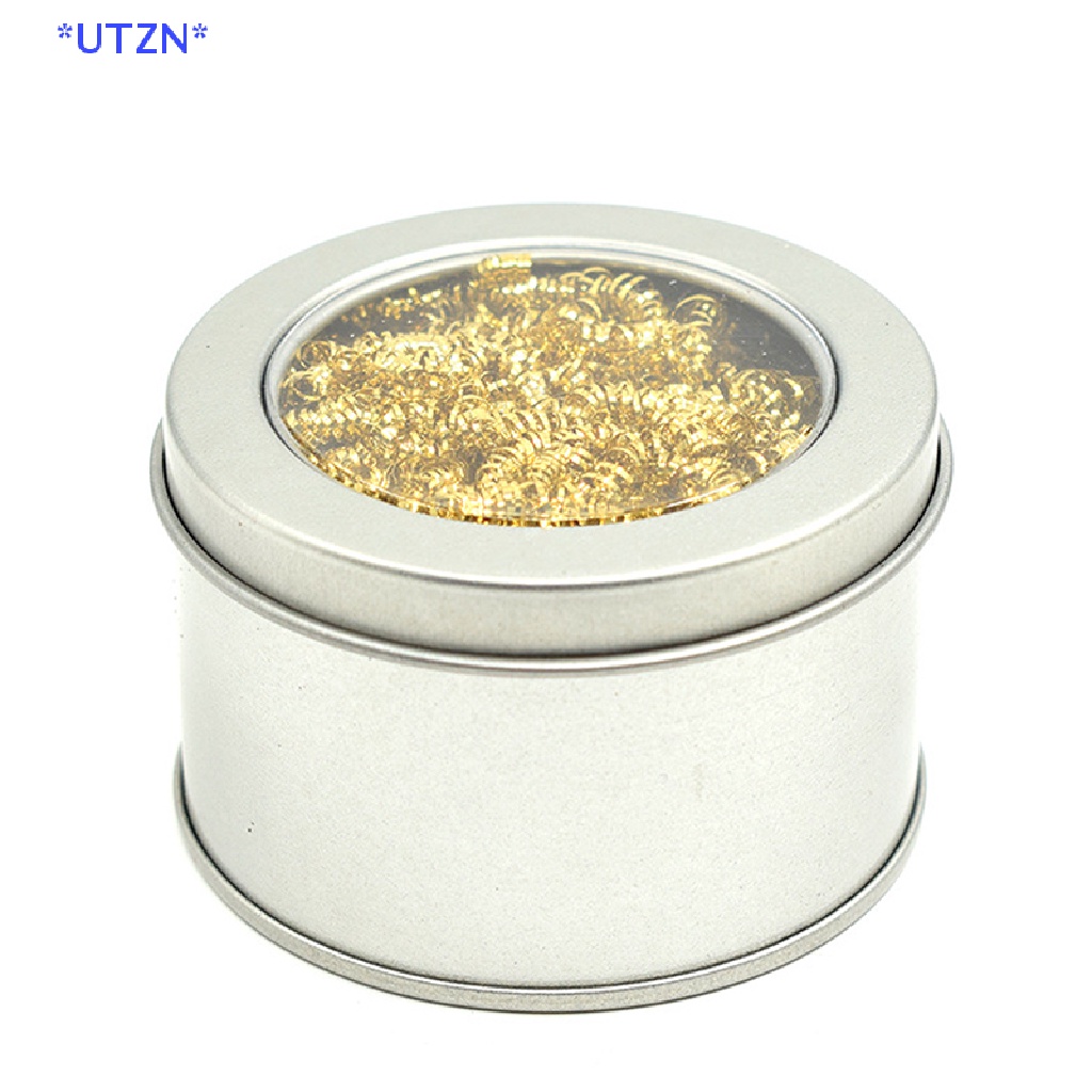 Utzn> ใหม่ ลูกบอลหัวแร้งบัดกรี หัวฉีดลวดทองแดง สําหรับทําความสะอาด（ไม่มีกระป๋อง）