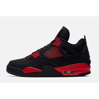 Nk AJ Air Jordan 4 “red Thunder” สีดํา/ขาว-แดง CT8527-016 RARF