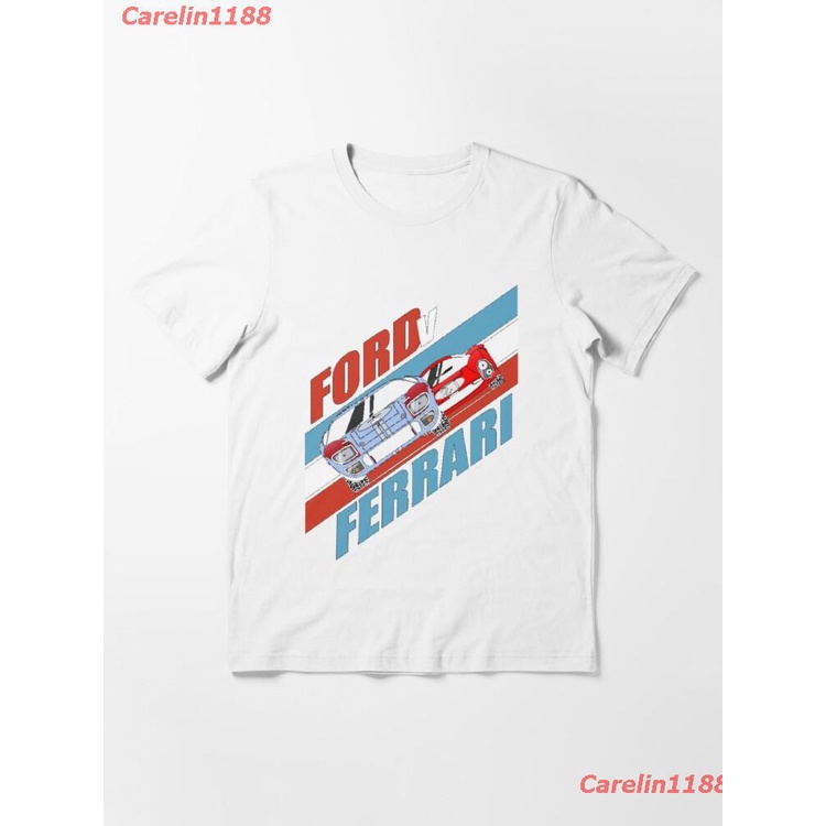 2022 FORD V FERRARI Essential T-Shirt เสื้อยืด ดพิมพ์ลาย เสื้อยืดผ้าฝ้าย คอกลม cotton ความนิยม discount Unisex