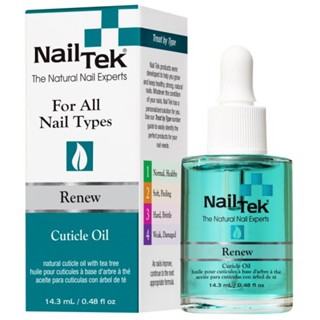 NAIL TEK RENEW CUTICLE OIL 15 ml ออยบำรุงขอบเล็บสูตรออแกนิค สกัดจากทีทรีออยล์