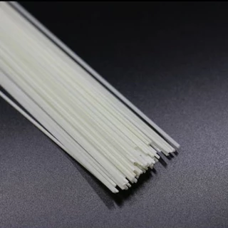 ก้านไฟเบอร์ทำทุ่น เส้นไฟเบอร์แท่งตัน ตกปลา สีขาว 0.8 , 1 , 1.2 , 1.5 , 2.0 มม.