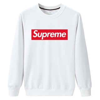 [พร้อมส่ง] เสื้อแจ็กเก็ตกันหนาว คอกลม ผ้าฝ้ายแท้ ทรงหลวม แบบสวมหัว ลาย Supreme แฟชั่นฤดูใบไม้ผลิ และฤดูใบไม้ร่วง สําหรับผู้ชาย ไซซ์ 6o6