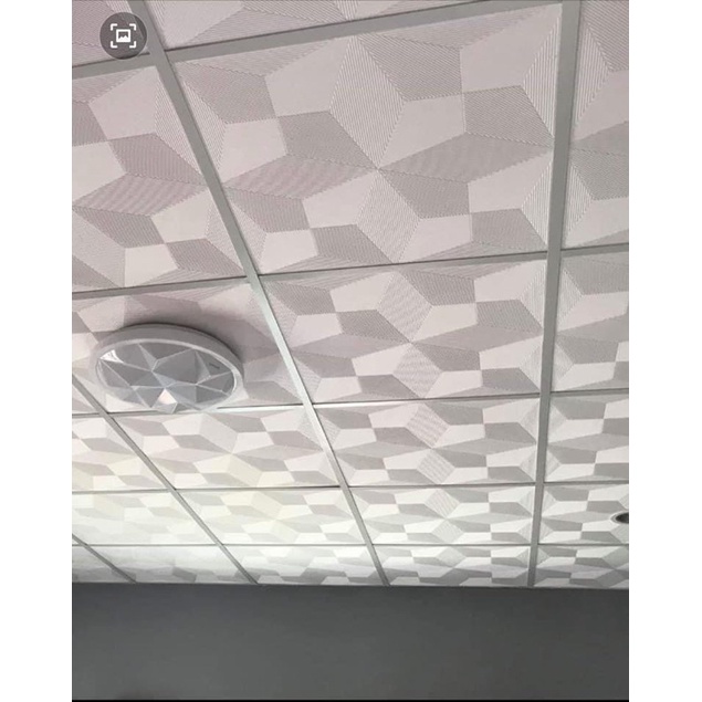 ฝ้าทีบาร์ ฝ้าแขวน ยิปซั่ม 60x60 cm หนา 9 mm (ลายเจ้าพระยา)