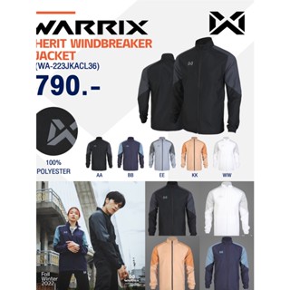 WARRIX เสื้อแจ็คเก็ตกันลม Herit Windbreaker Jacket (WA-223JKACL36)