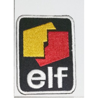 ตัวรีดเสื้อ elf mobil oil อาร์มติดเสื้อ ตัวปัก ปักเสื้อผ้าได้ งาน DIY