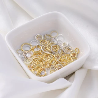 St.kunkka แหวนทองคําแท้ 18K สีไม่จางหาย สําหรับทําเครื่องประดับ DIY 20 ชิ้น